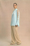 Tropical Breeze Halter Neck Blouse