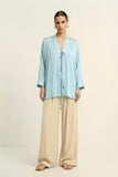 Tropical Breeze Blue Loop Blouse