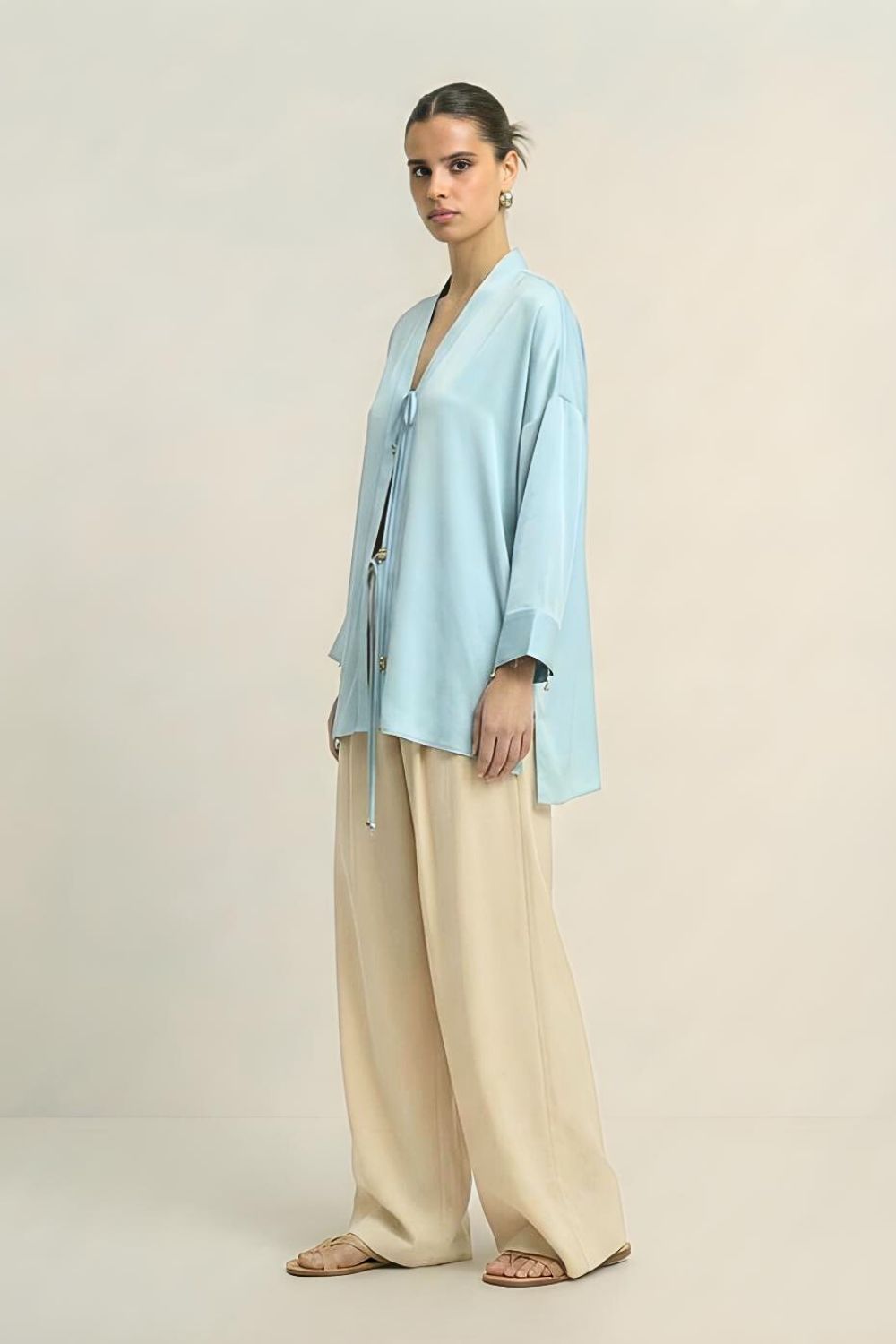 Tropical Breeze Blue Loop Blouse
