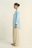 Tropical Breeze Blue Loop Blouse