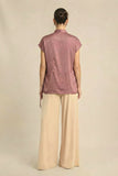 Brick Red Loop Blouse