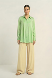 Ash Green Gather Shirt