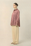 Brick Red Gather Shirt