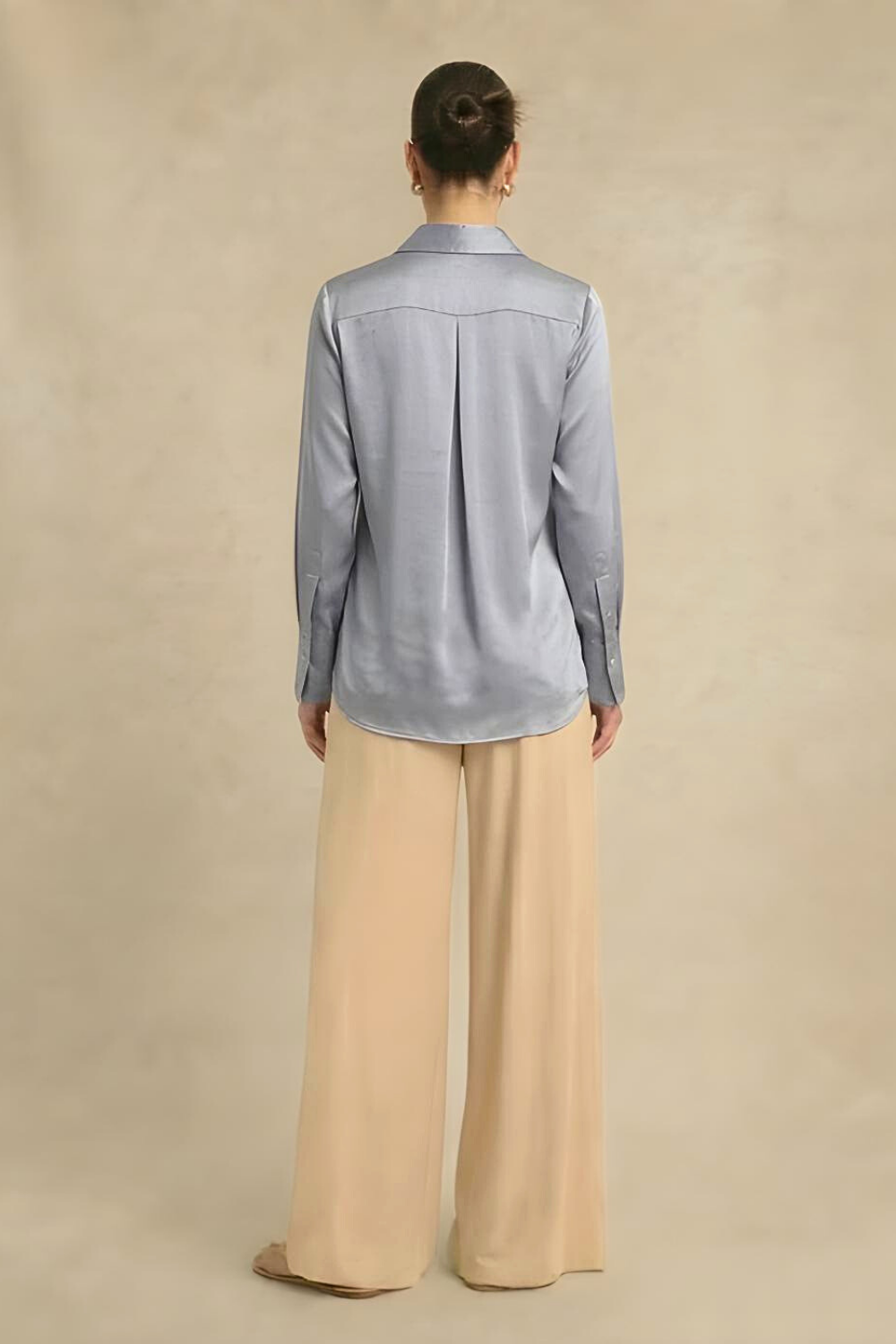 Steel Grey Gather Shirt
