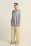 Steel Grey Gather Shirt