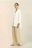 Ivory White Loop Blouse