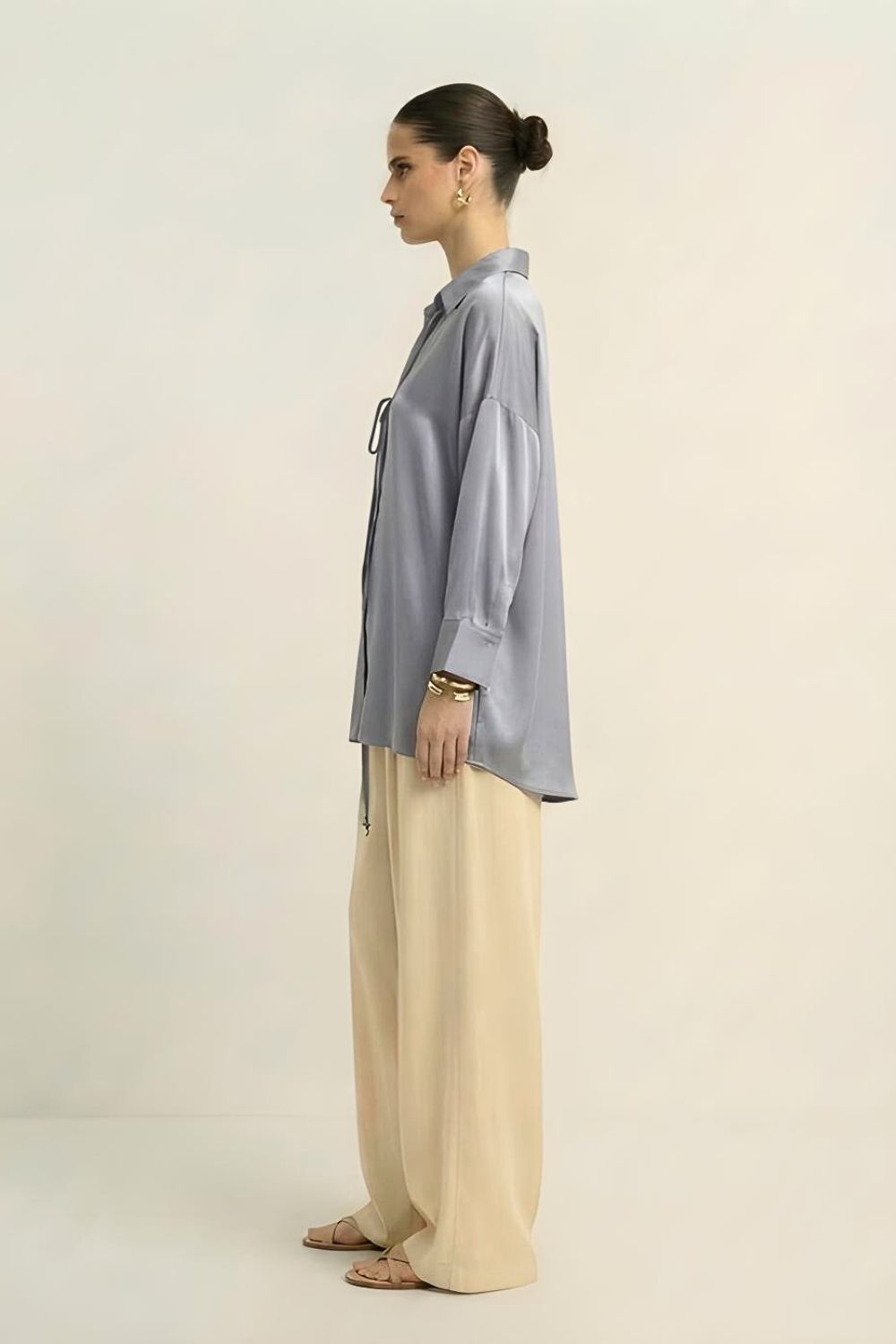Steel Grey Loop Blouse