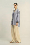Steel Grey Loop Blouse