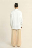 Ivory White Kaftan Blouse