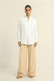 Ivory White Kaftan Blouse
