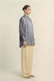 Steel Grey Kaftan Blouse