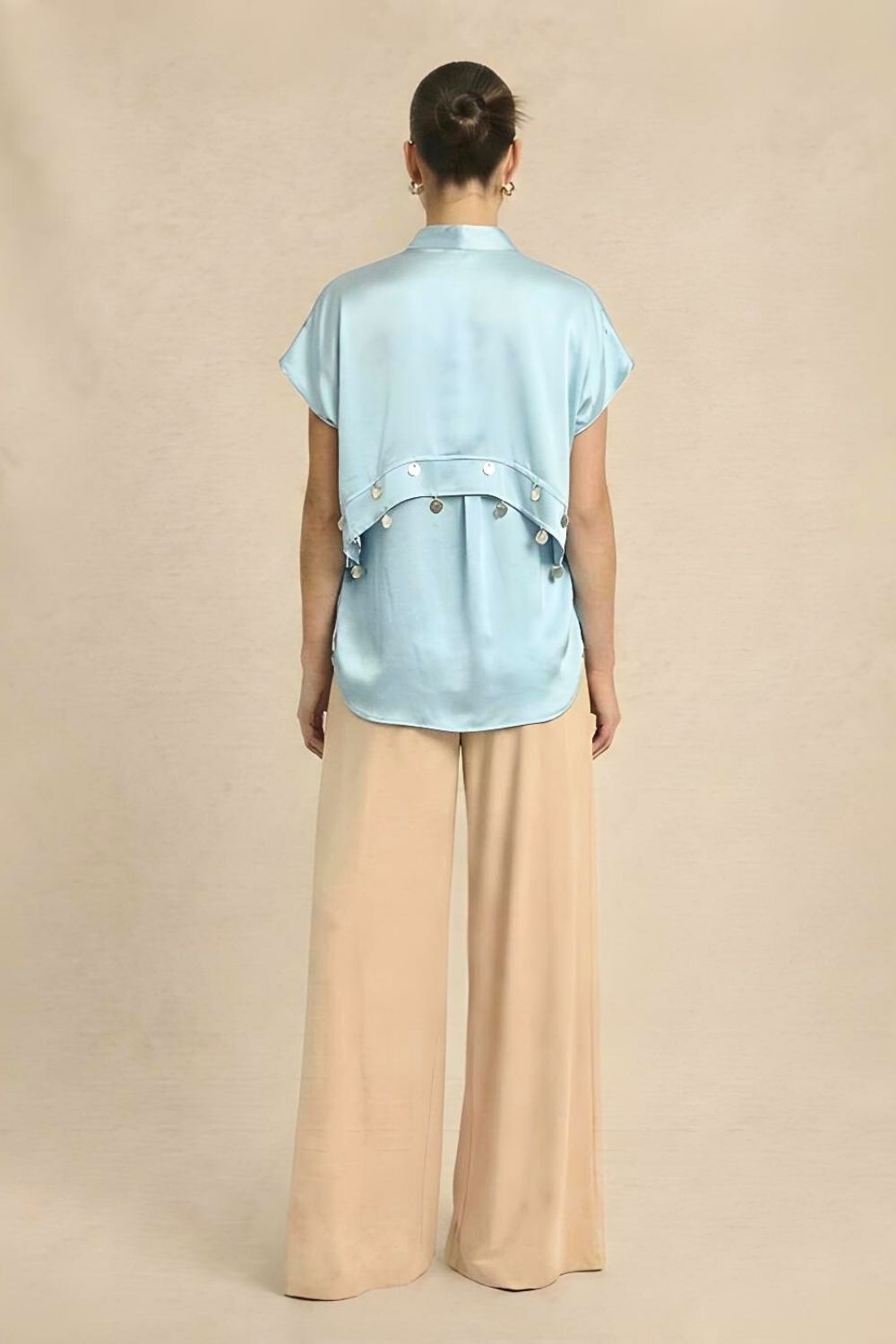 Tropical Breeze Blue Coin Flap Shirt