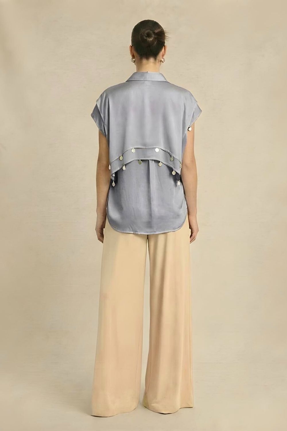 Steel Grey Coin Flap Shirt