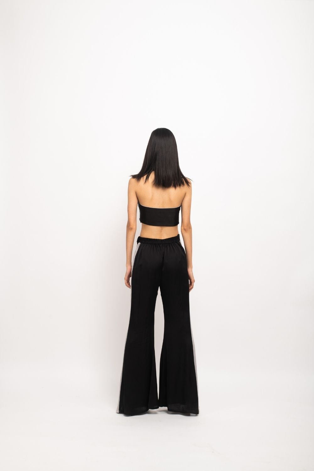 Black-Grey Halter Neck Set