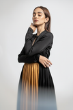 Black Gold Kurta Set