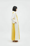 Ivory-Mango Yellow Panel Maxi Dress