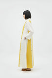 Ivory-Mango Yellow Panel Maxi Dress