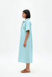 Tiffany Blue-Tuscan Red Shirt Dress