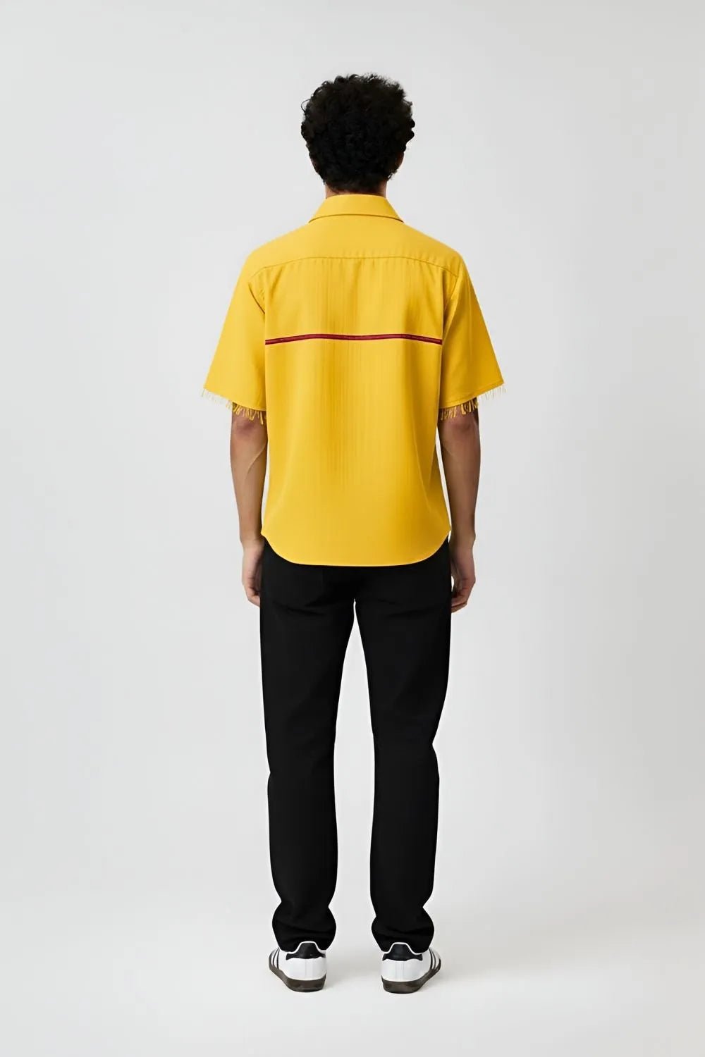 Mango Yellow-Tuscan Red Stripe Shirt